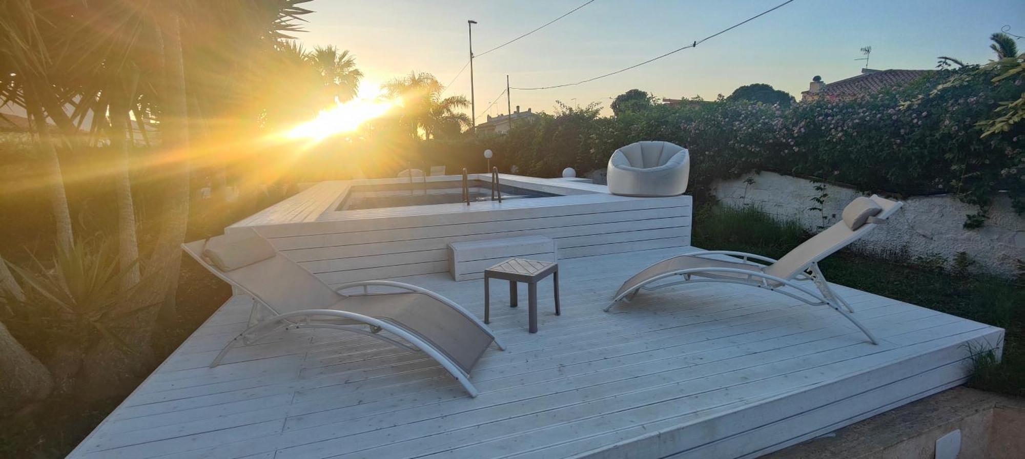 Pool Seaside Relais - Ville Ninfea, Marea, Rosa E Cassiopea 冯塔尼比安奇 外观 照片